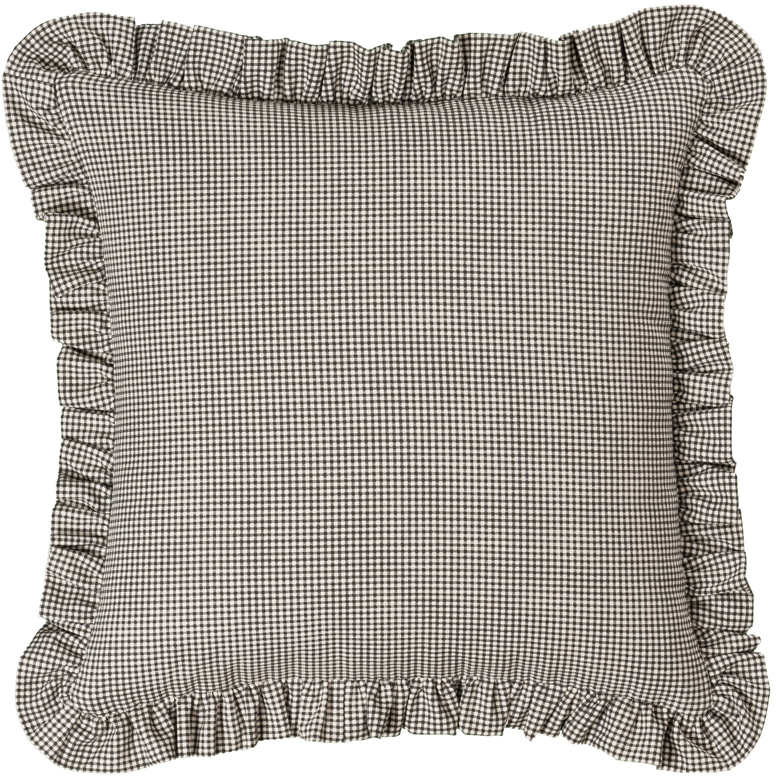 20" x 20" Cotton Throw Pillow, Polyester, Black