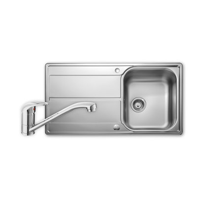 Aria 950 x 508mm single bowl pack - TMO35CM/