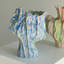 Vase de table en céramique bleu