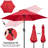 7.5' Market Patio Umbrella with Tilt and Crank - Red-1982836083-1907257641