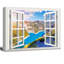 Fenêtre, scène de paysage sur toile-727293268