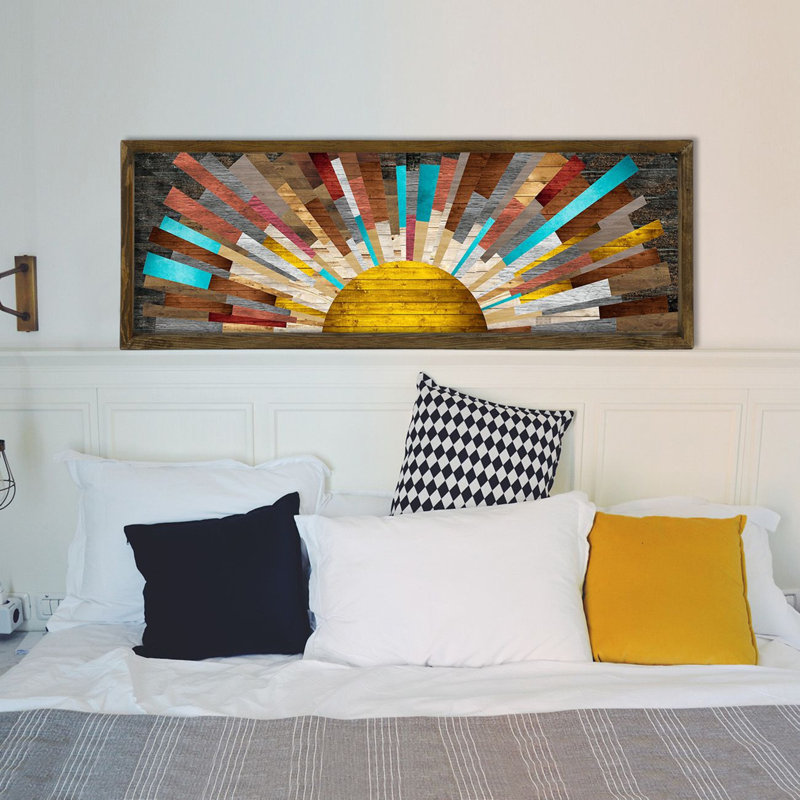 Superbe peinture décorative en panneau de fibres à densité moyenne de 15,7 po x 47,2 po | Impression 100% UV sur panneau de fibres à densité moyenne de 0,1 pouce d'épaisseur | Élégant cadre 100% bois de pin (1,8 kg) | Parfait pour la décoration intérieure, le salon et les espaces de bureau