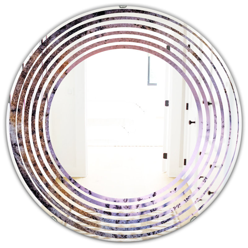 Miroir mural Wave, H 23,6 po x l 23,6 po
