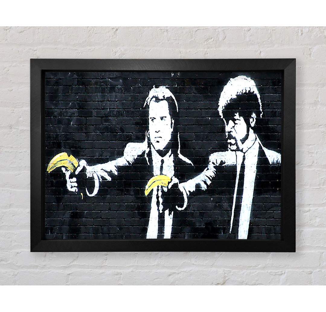 Banksy Pulp Fiction von Banksy - Einzelne Bilderrahmen Kunstdrucke