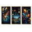 Cosmic Planets Dreams Landscape I - Ensemble de 3 décorations murales fantastiques-210143959-210143956