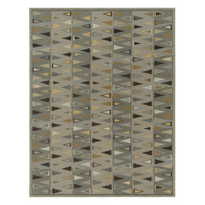 Scandinavian Wool Geometric Area Rug