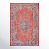 Adler Oriental Power Loom Red/Blue/Ivory Area Rug