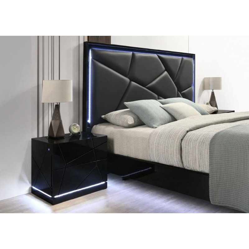 Ensemble de chambre avec grand lit 4 pièces Ventnor 