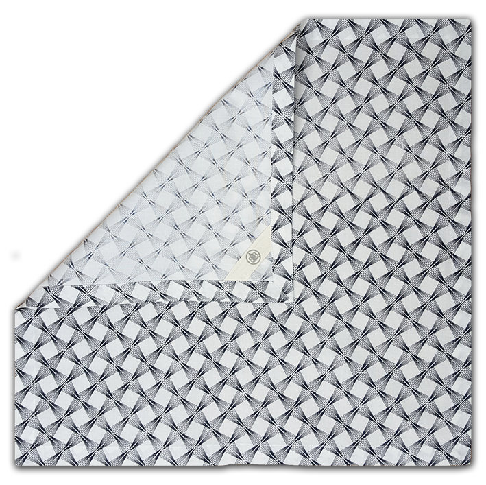 Thaksin Cotton Geometric Square, Black