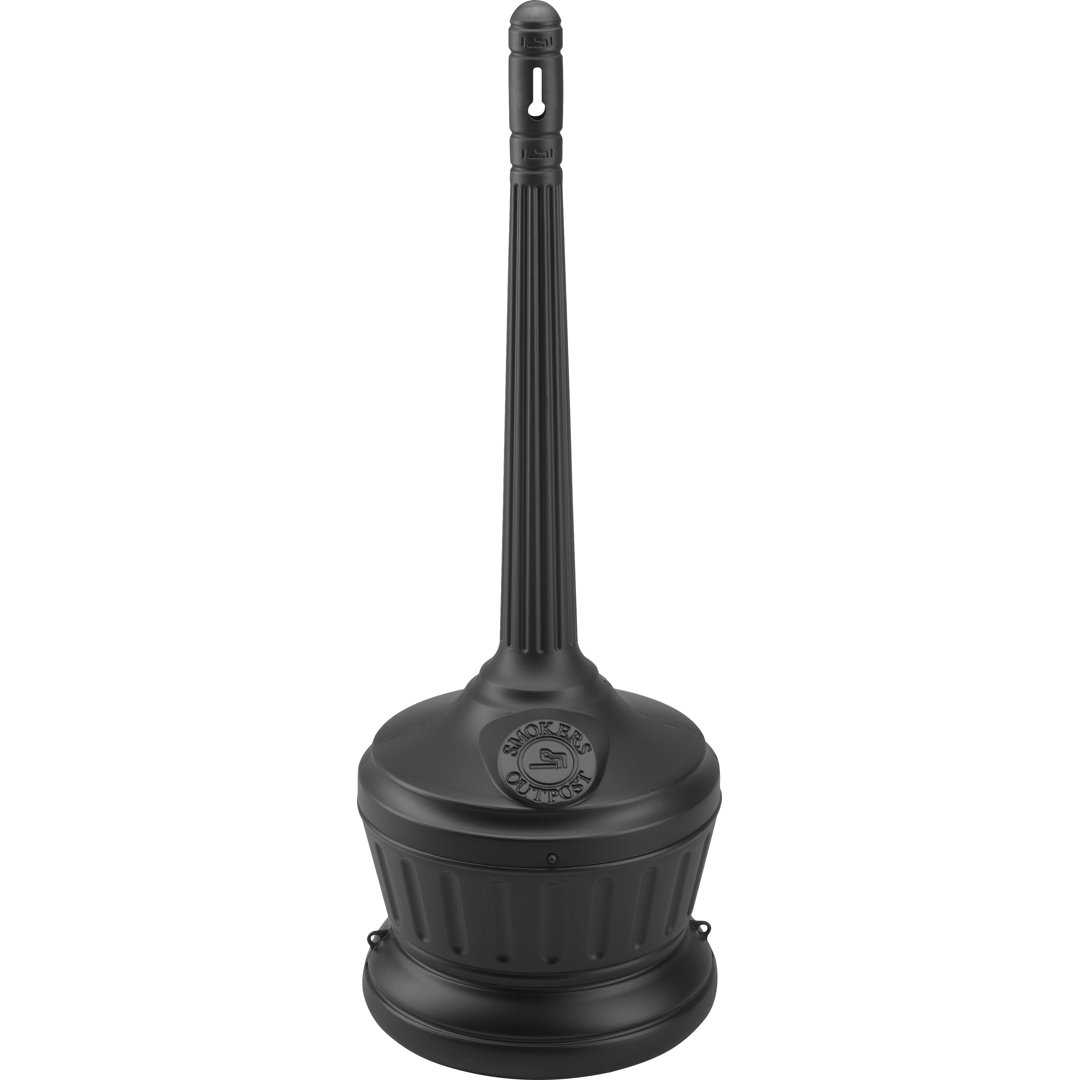 Smokers' Outpost Cigarette Receptacle Commercial Zone Color: Black