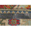 Luxueux tapis Kazak rouge avec motifs tribaux audacieux et colorés 2 x 3