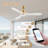 52" 3-Blade Modern Wood Ceiling Fan with Light and Remote, WiFi Alexa Control, Quiet DC Motor, Indoor/Outdoor-1846037751-1846497939