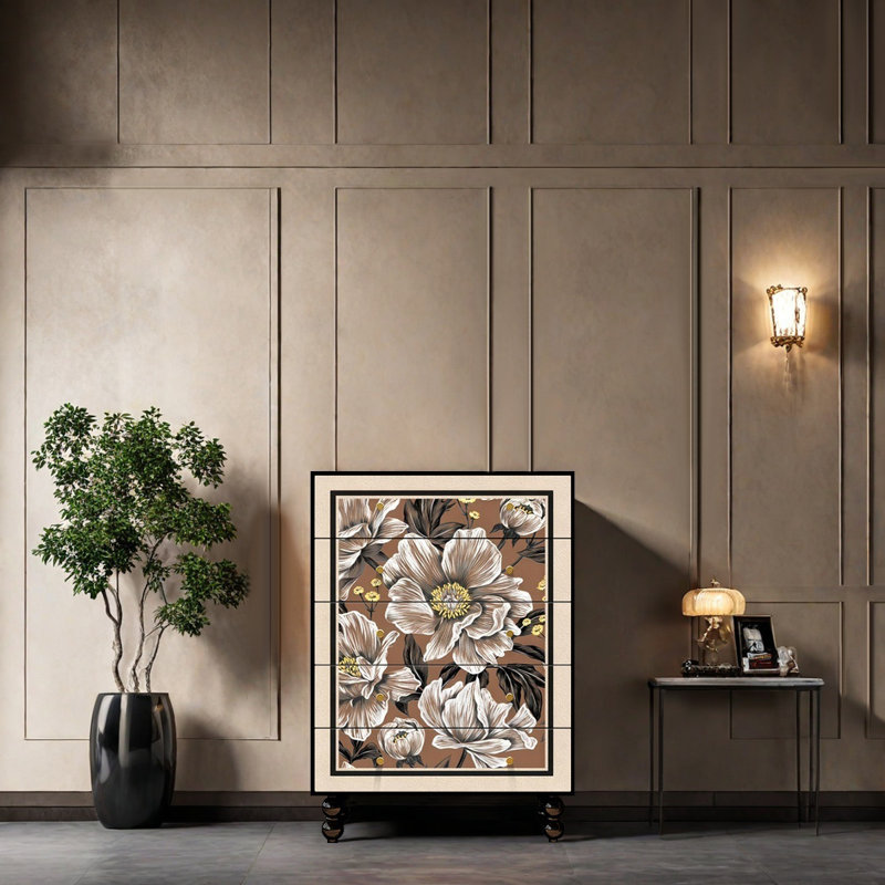 Armoire décorative rétro à tiroir français