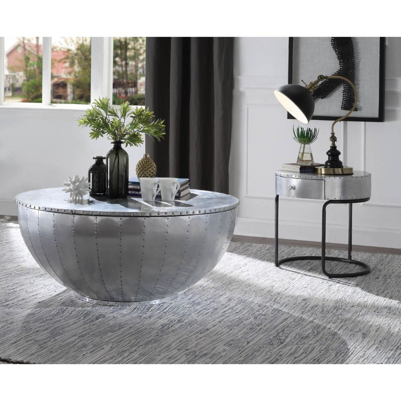 Table basse tambour d'Amman avec rangement