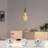 Irregular Led Decorative Vintage Edison Bulb, Dimmable, E26 Base, Amber Glass, Soft Warm, Ul Listed