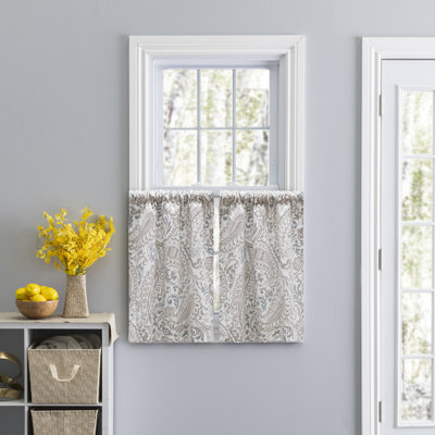 Miyisha Cotton Paisley Tailored Cafe Curtain