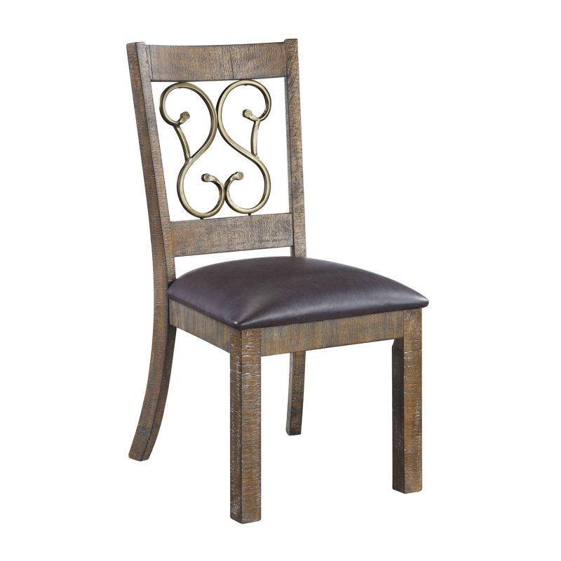 Ensemble de 2 chaises d'appoint en bois, chaises de salle à manger et chaises rembourrées pour l'intérieur