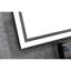 Miroir de salle de bain 72 po x 36 po à DEL, choix à intensité variable, désembuage rapide, aluminium, blanc, facile à installer, verre incassable de 72 po 36 Miroir avec fonctions intelligentes, luminosité réglable,