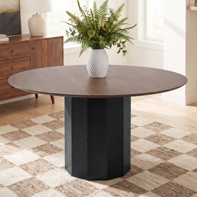 Table de salle à manger 60 "en bois massif Vernon
