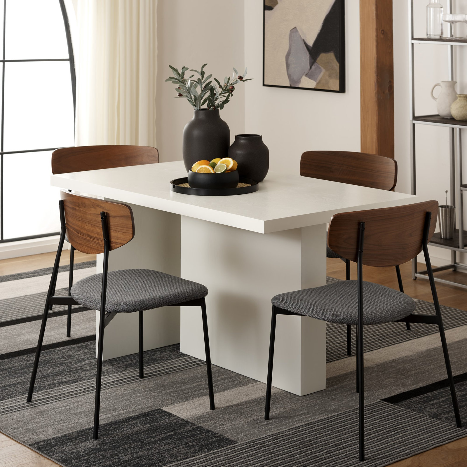 Aava 53.9'' Dining Table, Ivory