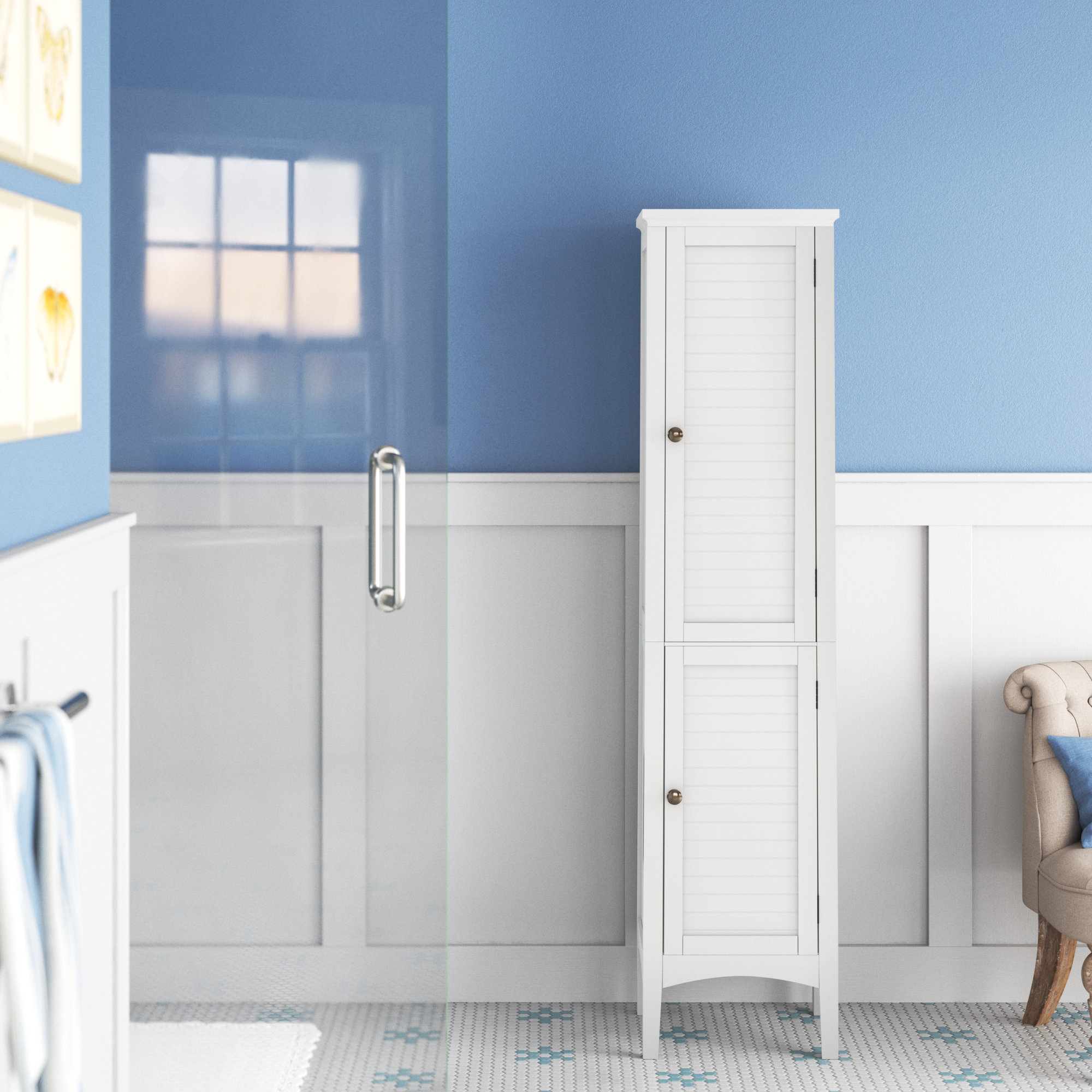 Lark Manor™ Aidon Freestanding Bathroom Storage Linen Tower