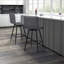 Tabouret de comptoir pivotant en similicuir