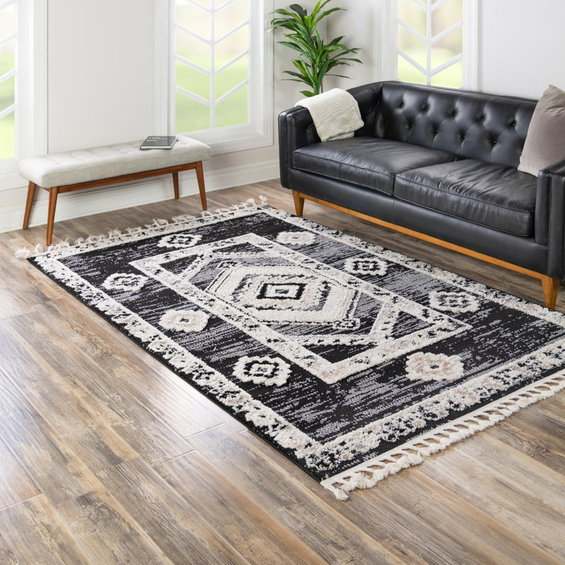 Gosnold Geometric Indoor Rug, Rectangle 7'10" x 10'