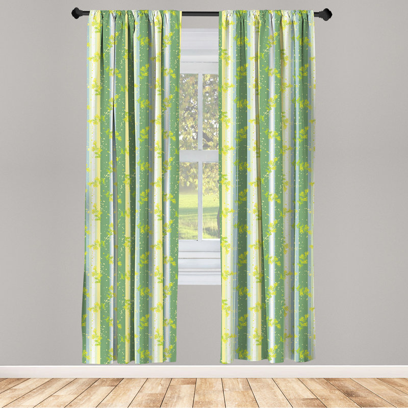 Striped Semi-Sheer Rod Pocket Sliding Panel, 28" x 63"
