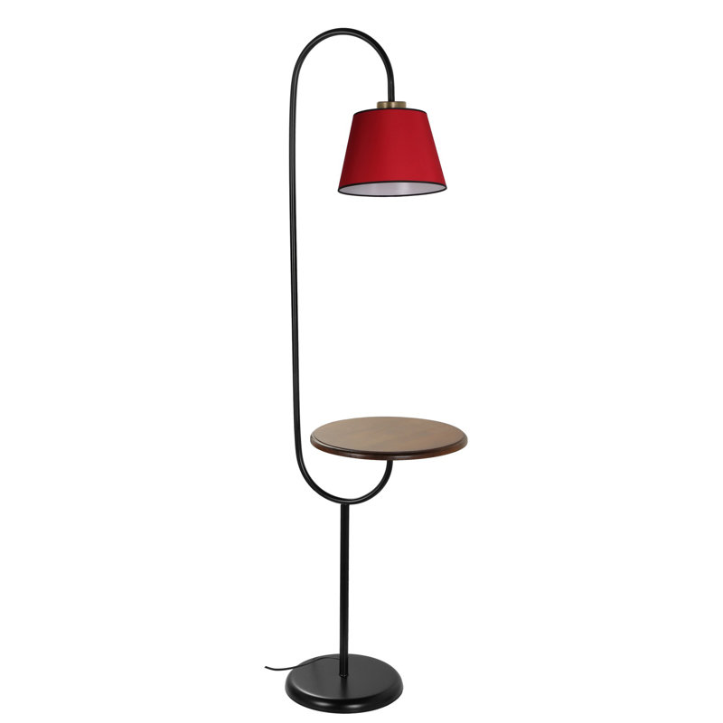 Lampe de table sur pied 63 po Brentley, Rouge