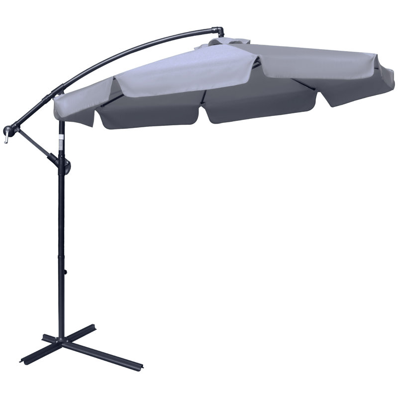 265cm Cantilever Parasol, Grey