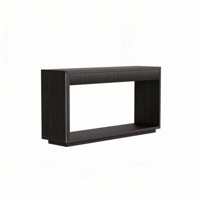 2-Drawer Fluted Console Table for Living Room, Hallway, Entryway, Home Office