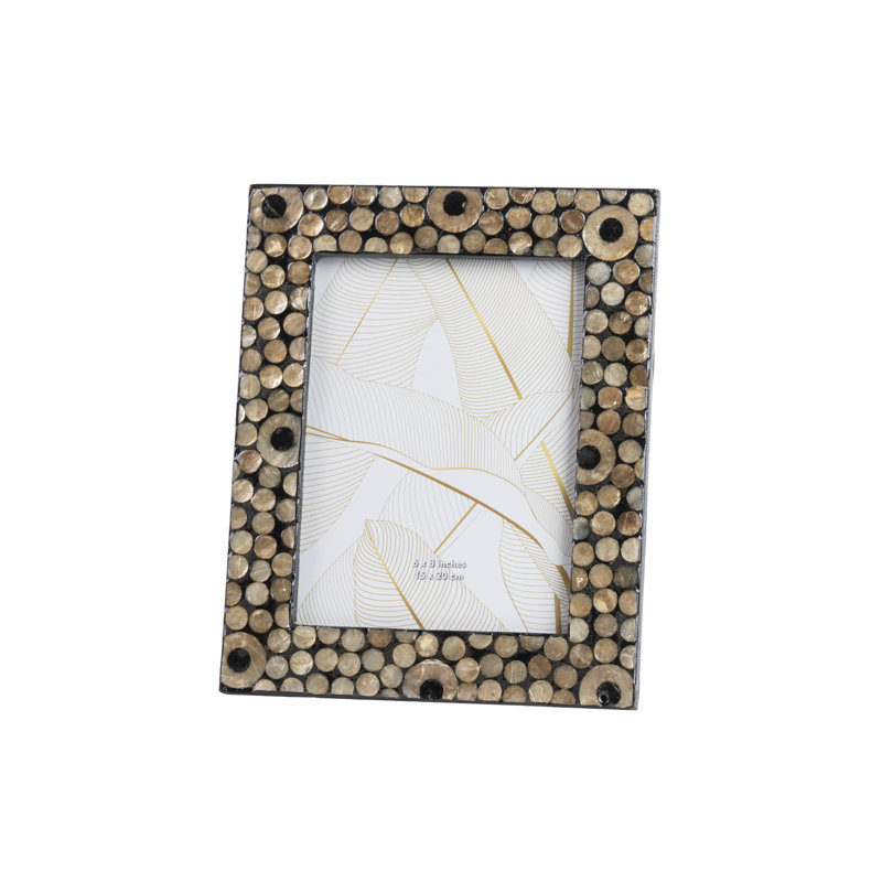 Capiz Photoframe 10x15 Cm 43087860DC264481A9D1458A800A156B, 27cm H x 22cm W x 2cm D