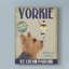 « yorkshire terrier ice crème », affiche rétro sur toile tendue-33420984