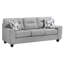Canapé en chenille durable avec coussins décoratifs, meubles de salon contemporains, 1 pièce-118183789