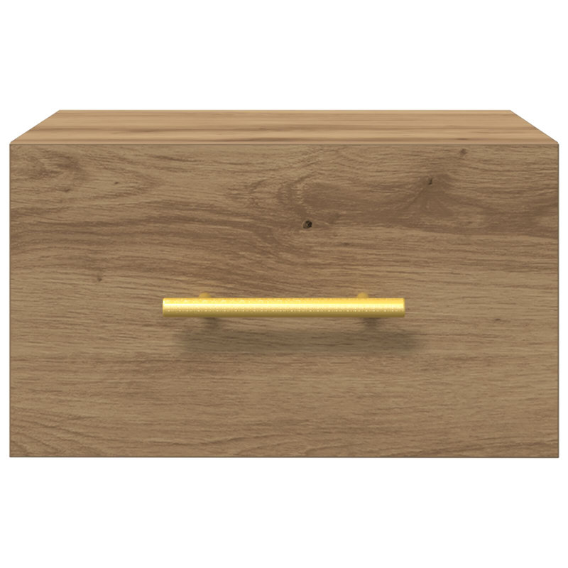 35cm W Manufactured Wood Bedside Table, Artisan Oak