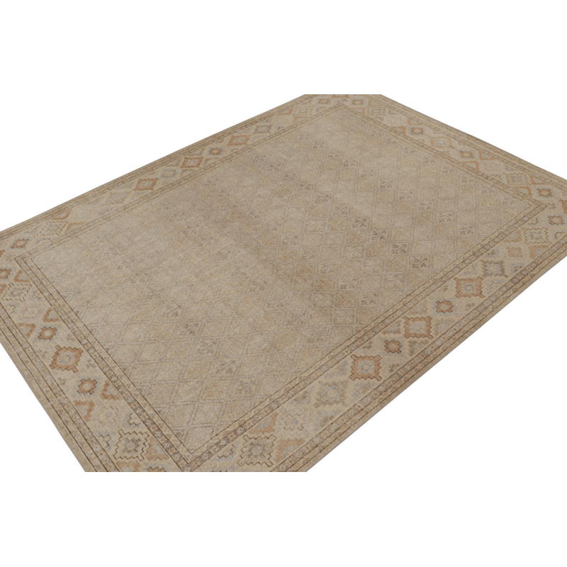 Distressed Homage Handmade Kilim Wool Geometric Area Rug, Rectangle 9' x 12'