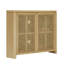 Buffet Mid-Century moderne en rotin avec 2 trous de sortie, parfait pour le café et le rangement du vin, durable et élégant