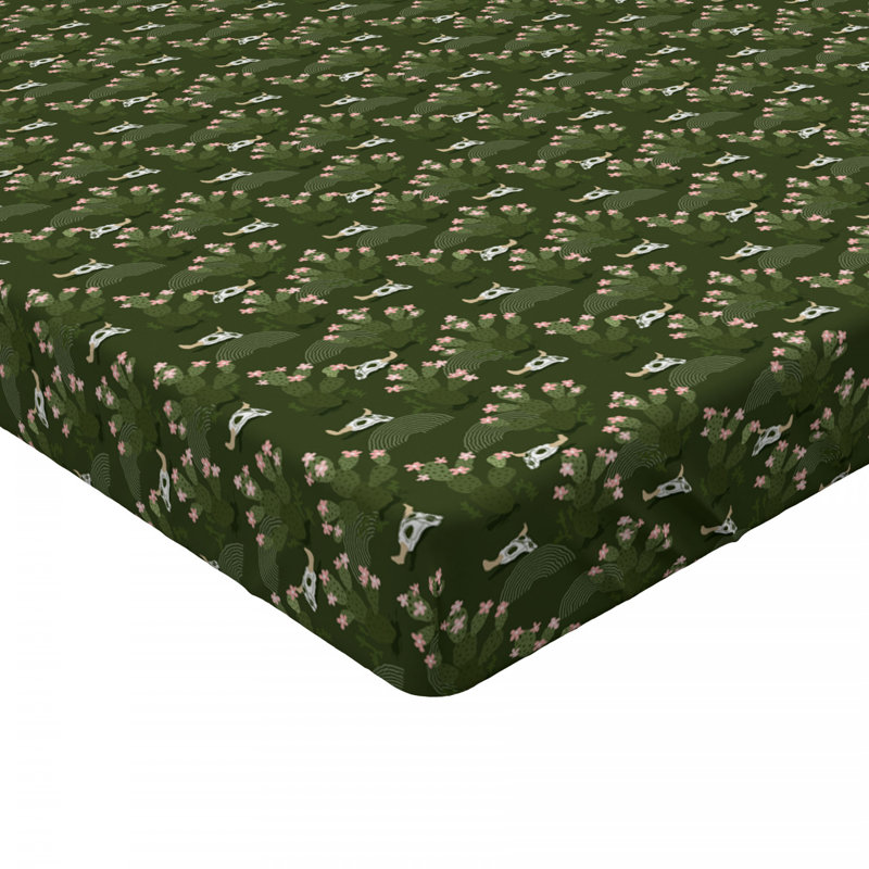 Microfiber Floral Fitted Sheet, Queen Fitted Sheet