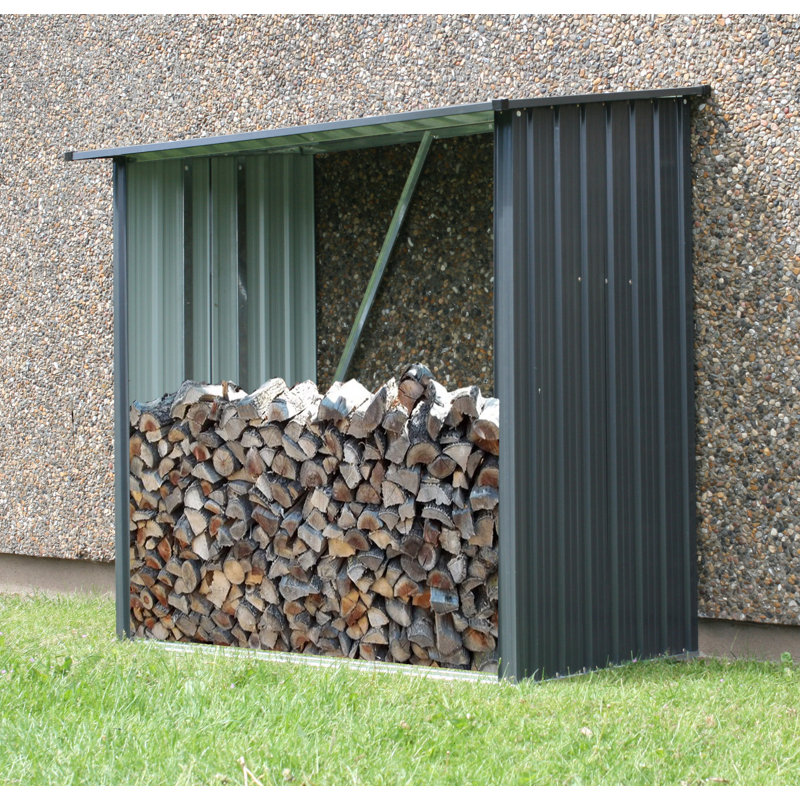 64'' W x 35'' D Metal Log Store