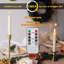 12 Pcs Flickering Flameless Taper Candles Warm White