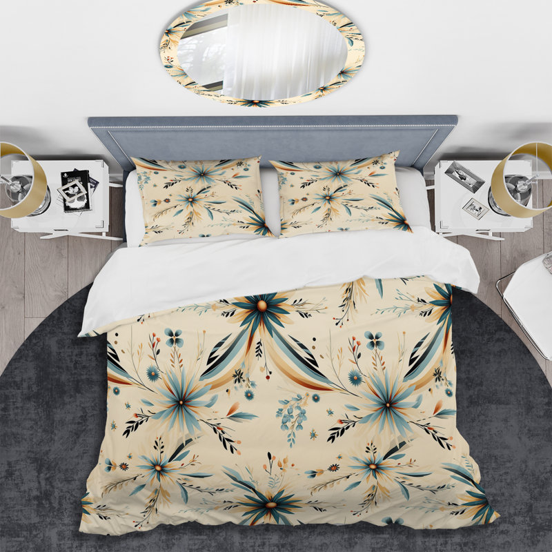 Ensemble de housse de couette Nomadic Whispers, Housse de couette pour très grand lit et 2 très