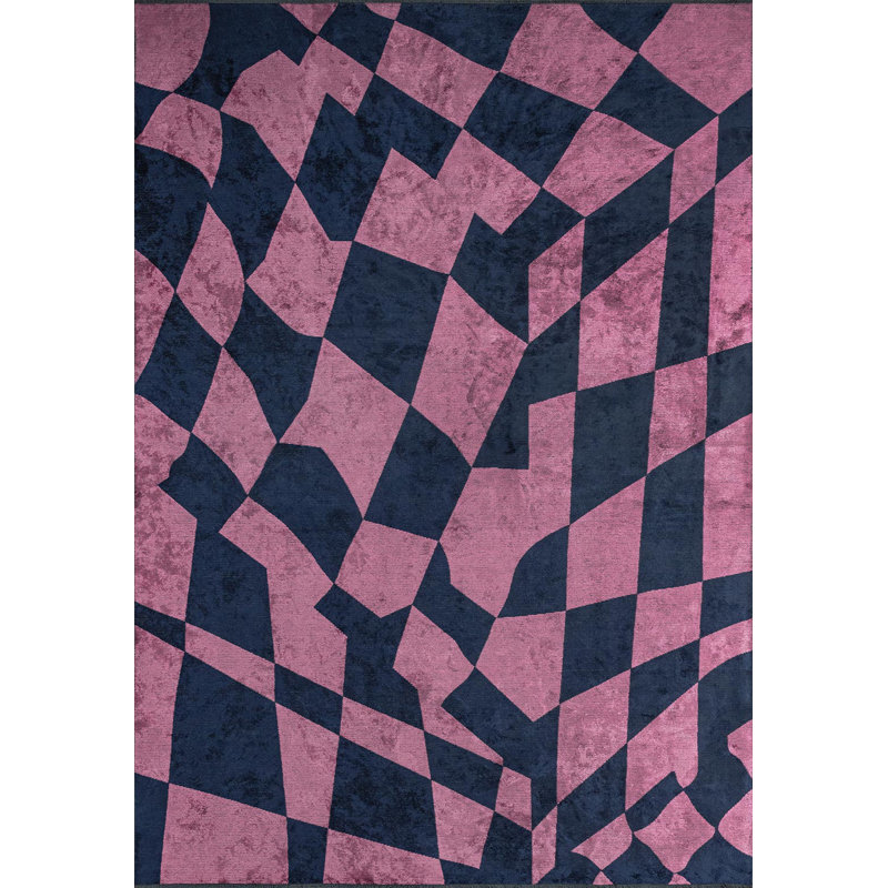 Tapis abstrait moderne et asymétrique, Rectangle 7 pi 10 po x 9 pi 10 po