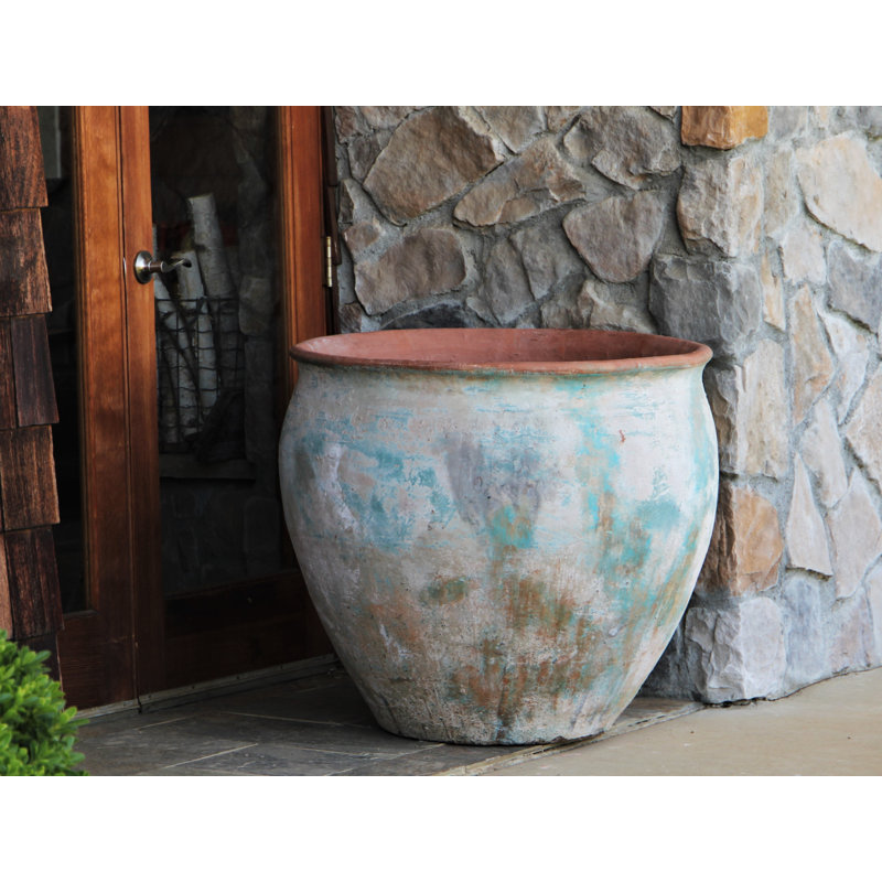 Pot de fleurs extra large en grès marocain - Intérieur/Extérieur