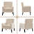 Retro Faux Leather Club Chair - Mid Century Modern Style For Office & Living Room-448980483