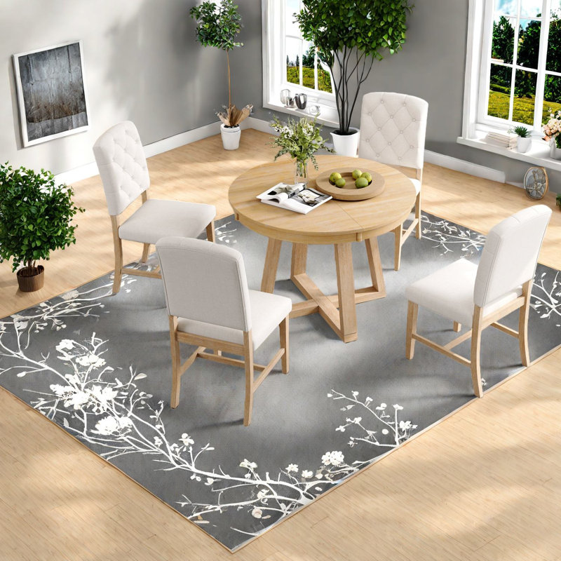 Ensemble de table de salle à manger (doit inclure à la fois la table et la chaise), ensemble rétro en bois extensible pour la maison