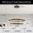 2 - Light Dimmable Led Tiered Chandelier
