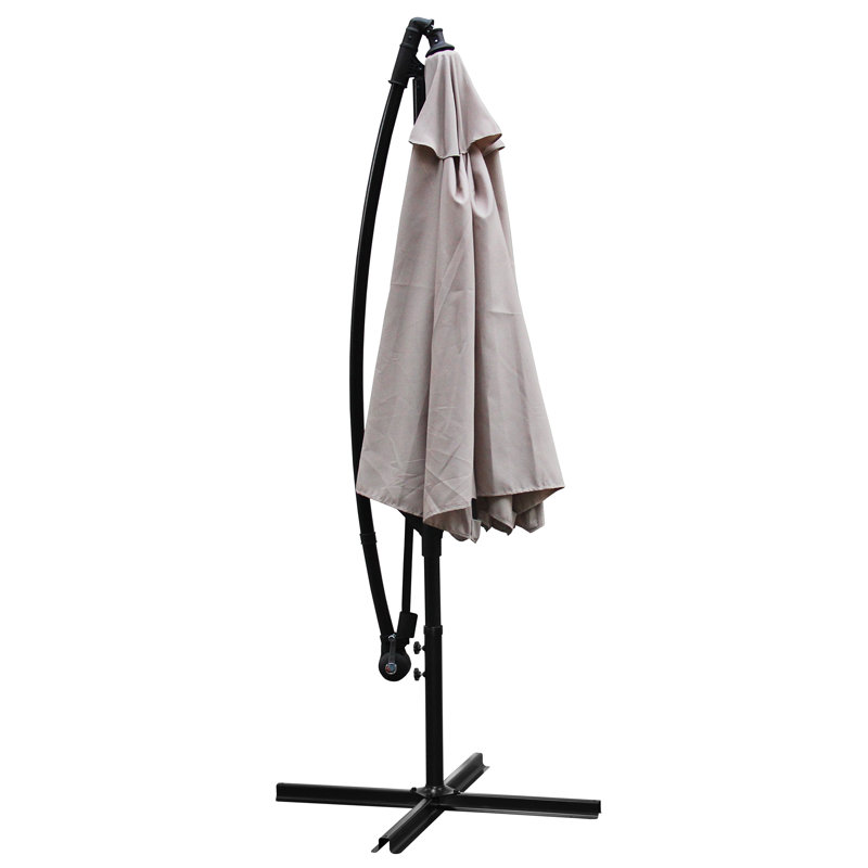 Parasol en porte-à-faux 10 po Iyanna, Brun clair