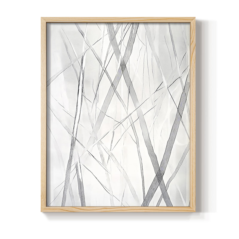 ABSTRACT Series DCCCLII, reproduction encadrée - bois massif, H 21 po x l 17 po