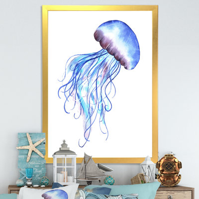 " Cute Blue Jellyfish "