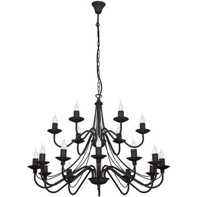Coopertown 18 - Light Candle Style Chandelier